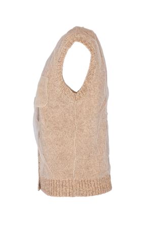 Maglia in misto cotone e yak beige FABIANA FILIPPI | MAD266F112L7450157